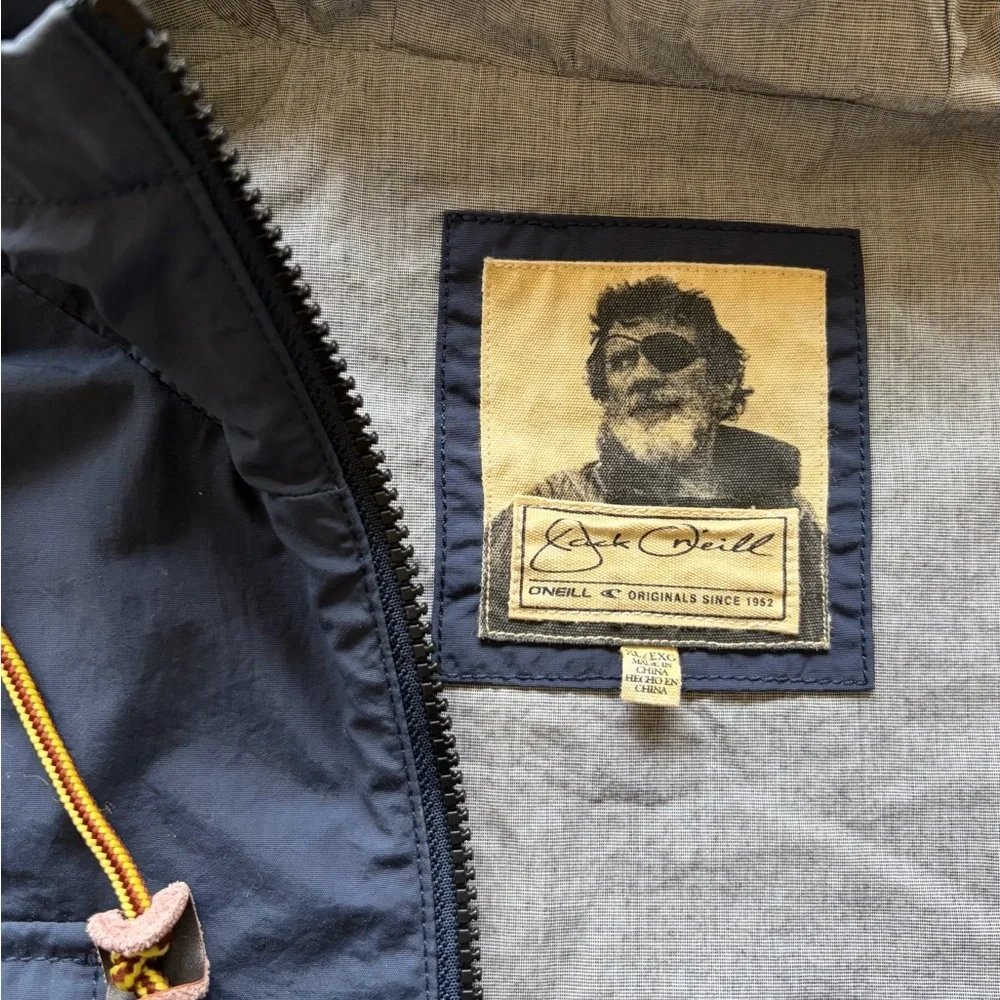 Jack O'neill Navy Blue Windbreaker Hoodie Jacket XL